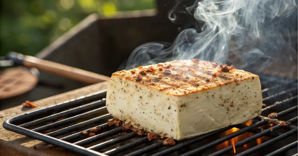 smoked cream cheese seasoning on grill