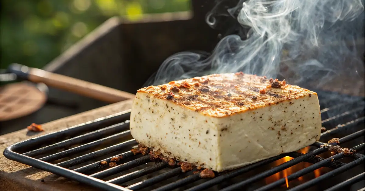 smoked cream cheese seasoning on grill