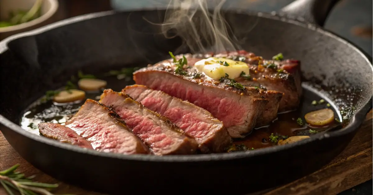 thin sliced steak recipes garlic butter skillet