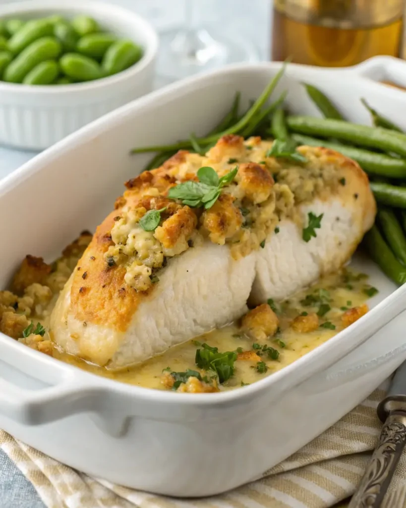Baked chicken with kraft stuffing