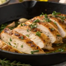 20-Minute Garlic Butter Thin Sliced Chicken Breast