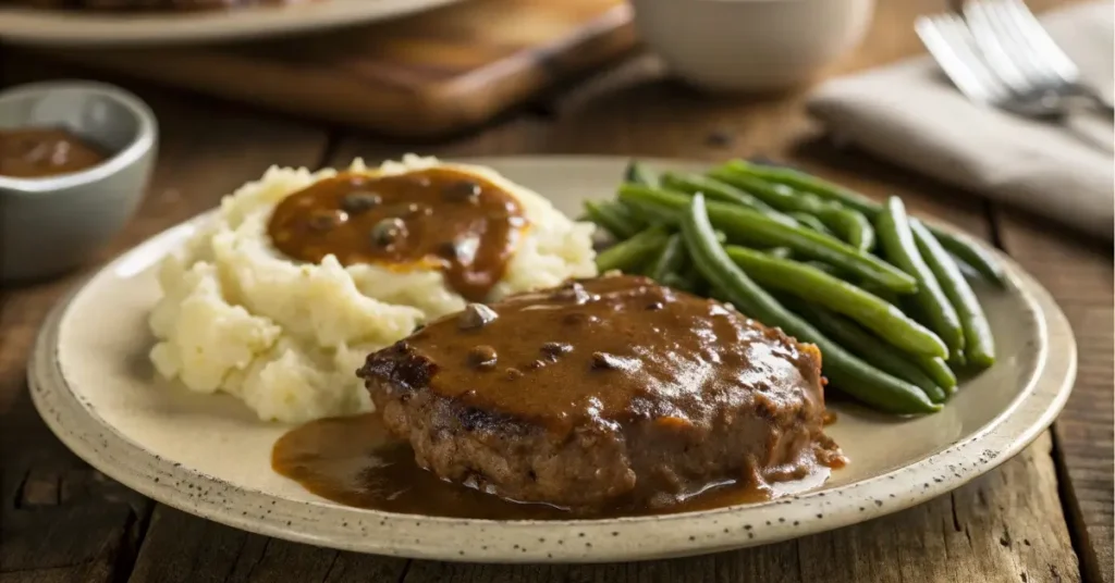 Slow cooker cube steak recipe with gravy and mashed potatoes