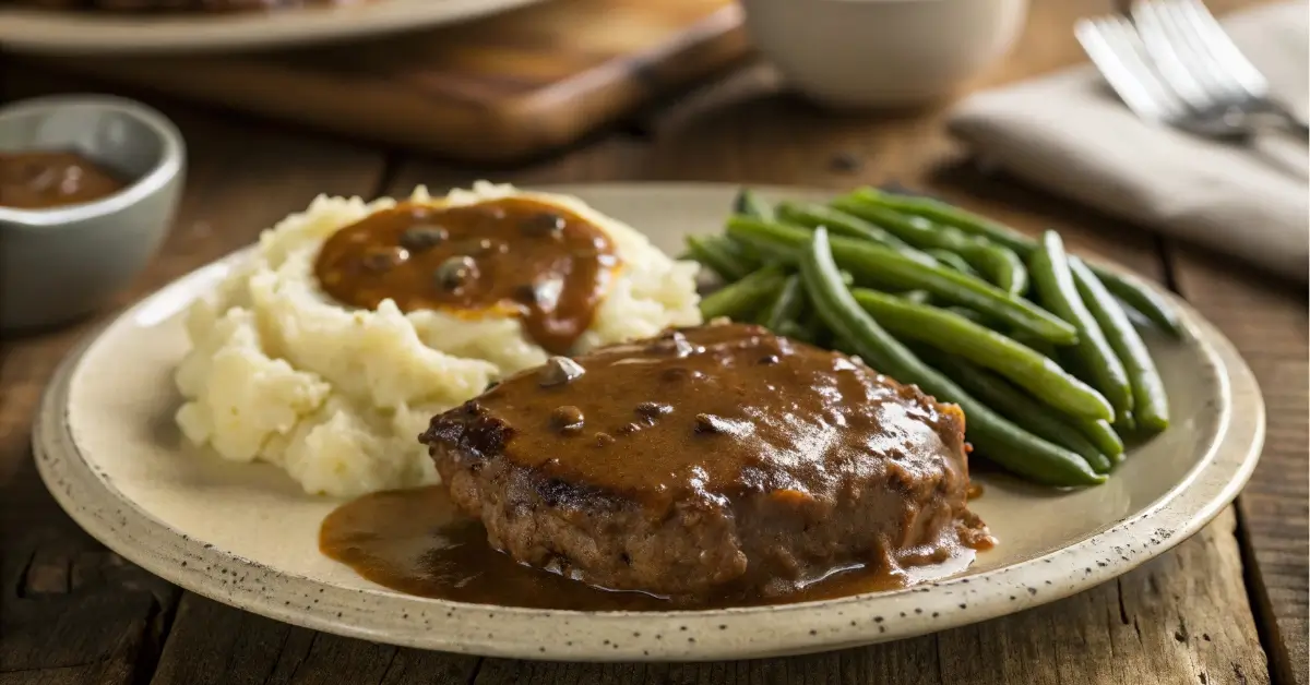 Slow cooker cube steak recipe with gravy and mashed potatoes