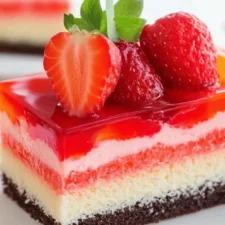 Classic Strawberry Jello Poke Cake