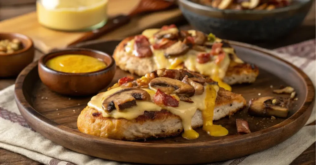 recipe for Alice Springs chicken with cheese and bacon