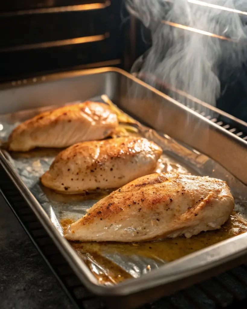 thin chicken breasts baking at 350 degrees