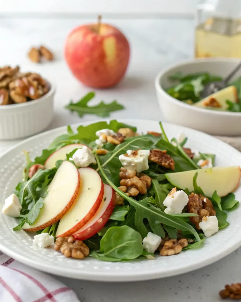 Apple salad side dish for glazed chicken tenders