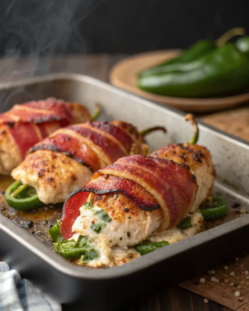 Bacon-Wrapped Jalapeño Popper Chicken