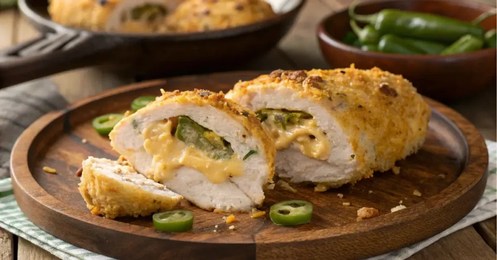 Cheesy Jalapeño Popper Chicken Close-Up