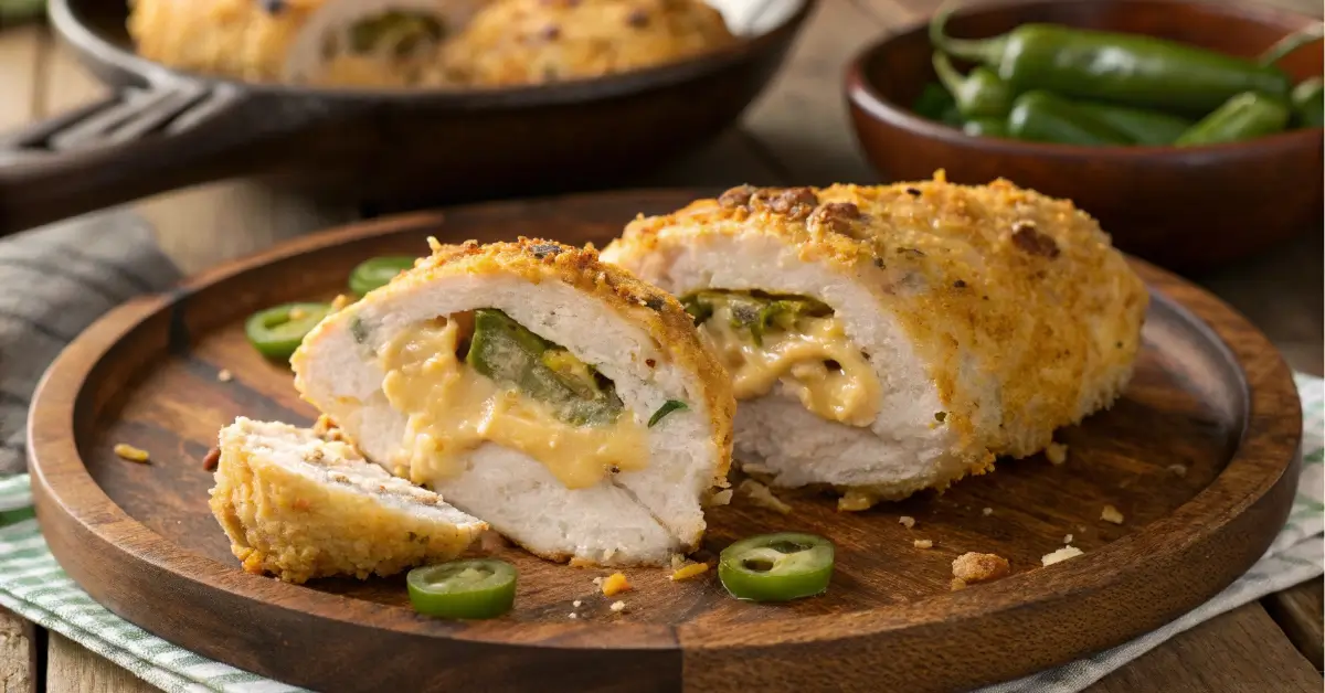 Cheesy Jalapeño Popper Chicken Close-Up