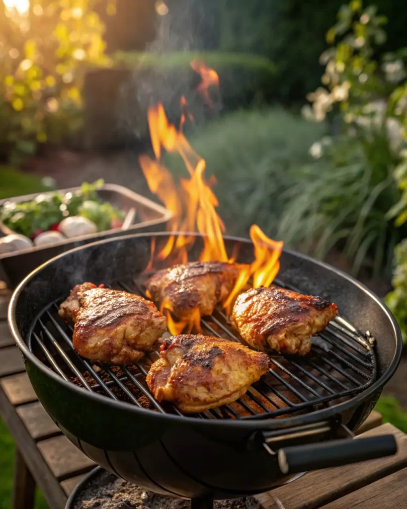 Chicken on grill marinated in San Antonio Mexican flavors