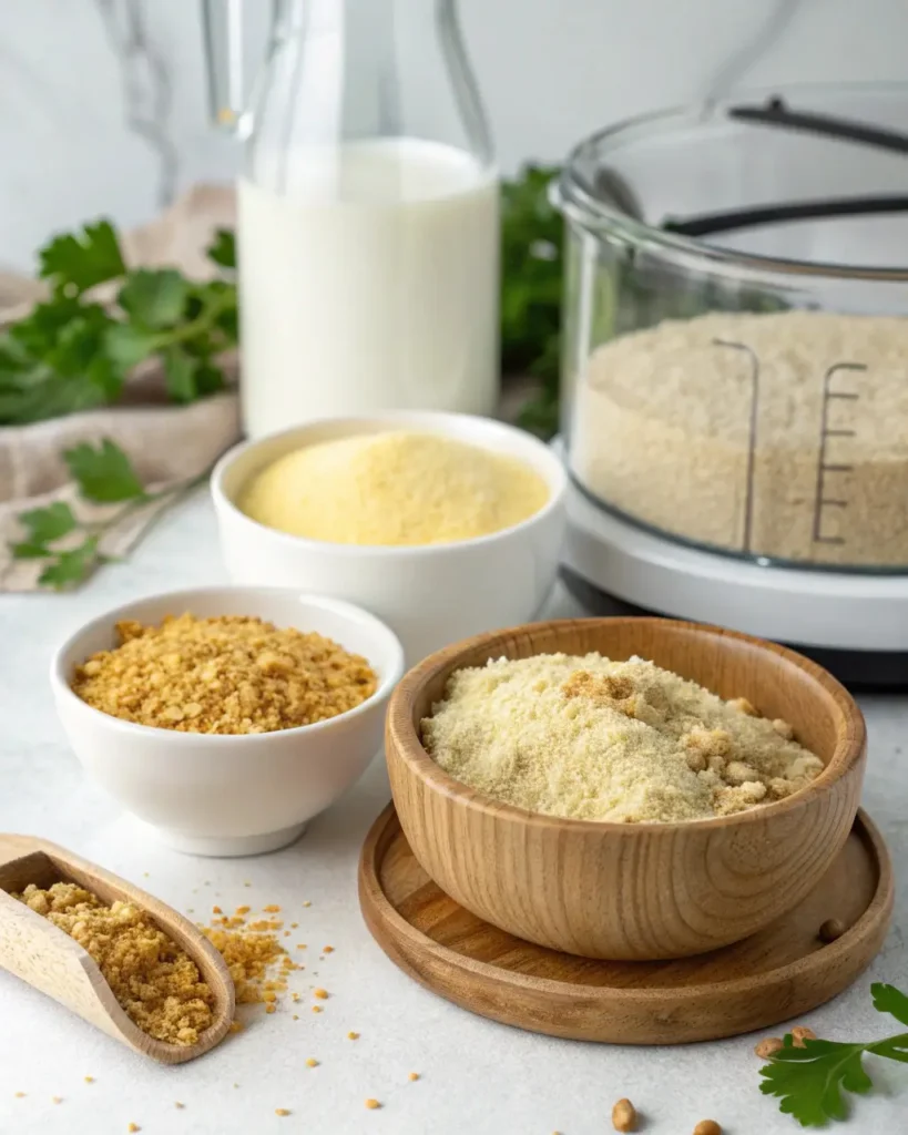 Dairy-free breading ingredients for Chicken Milanese