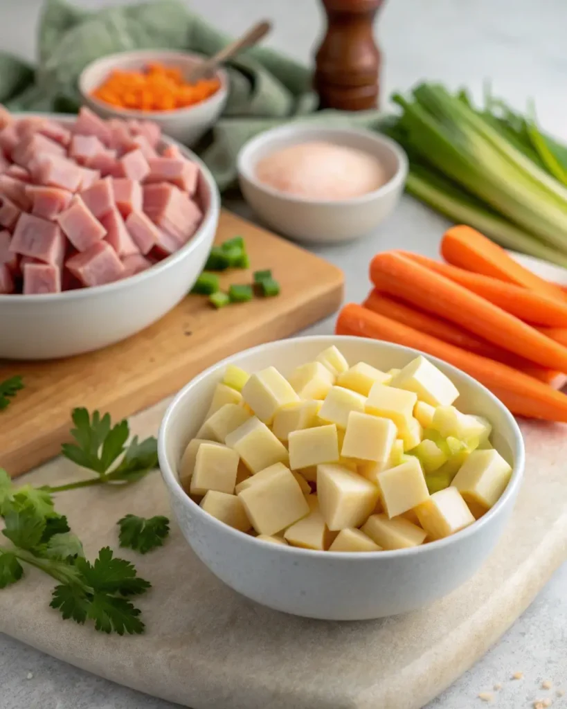Ingredients for Ham and Potato Soup