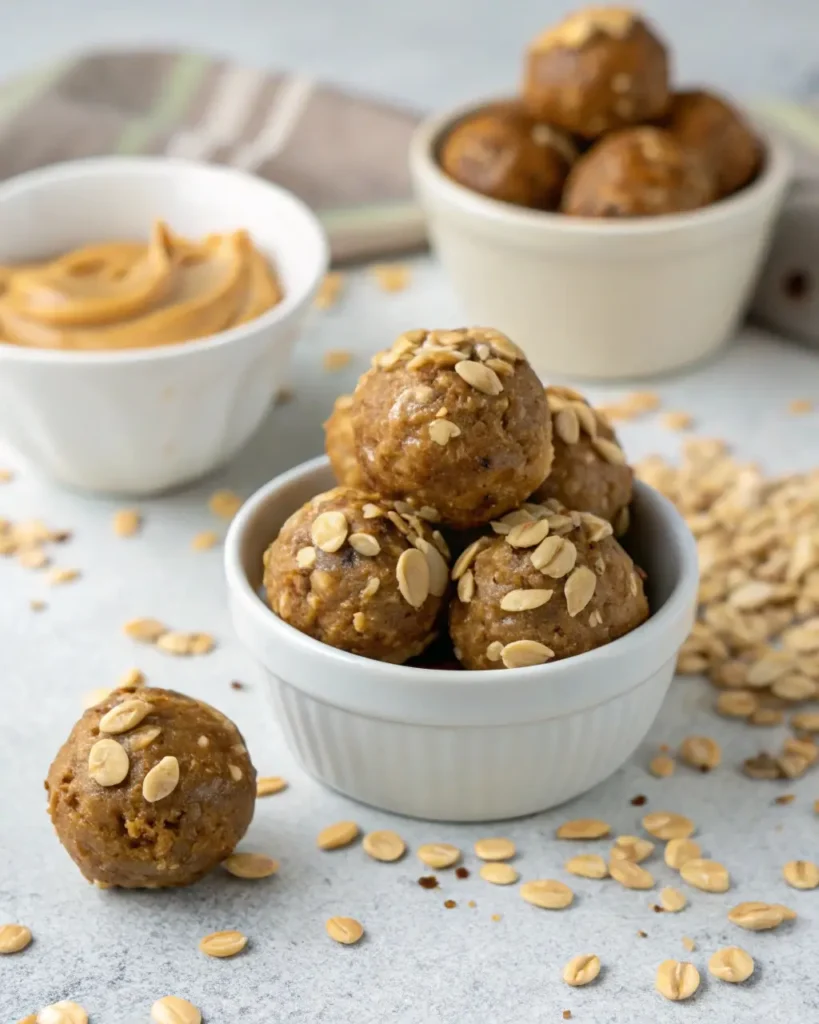 Justalittlebite peanut butter energy balls