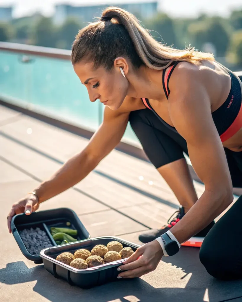Post-workout snack ghost protein balls