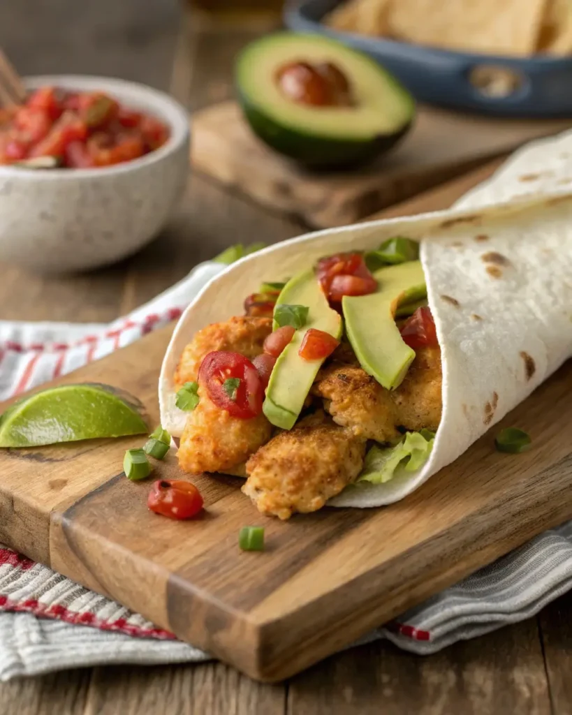 Tyson Popcorn Chicken Tex-Mex wrap