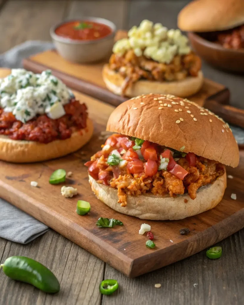 cheesy chicken sloppy joe recipe variations