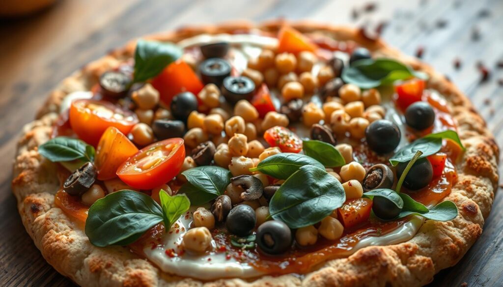 Creative toppings for vegan cauliflower crust pizza Creative toppings for vegan cauliflower crust pizza