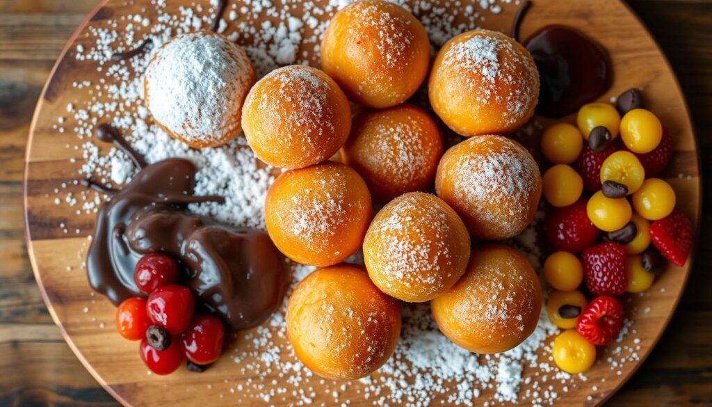 Serving donut holes creatively