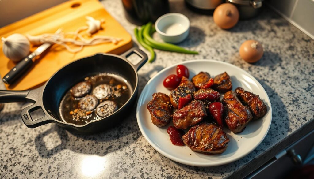 cooking time for pepper steak