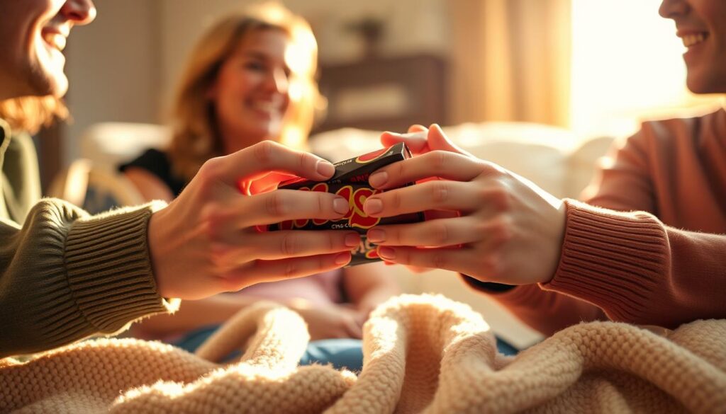 sharing candy Mars Bars