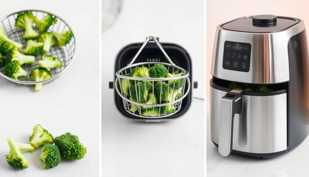 step-by-step air fryer broccoli