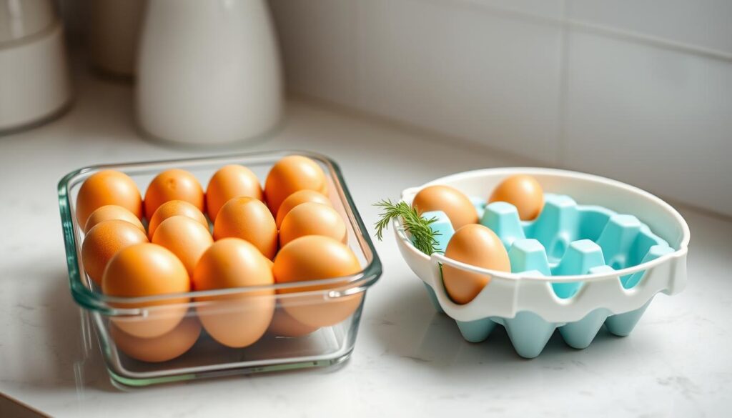 storing hard boiled eggs