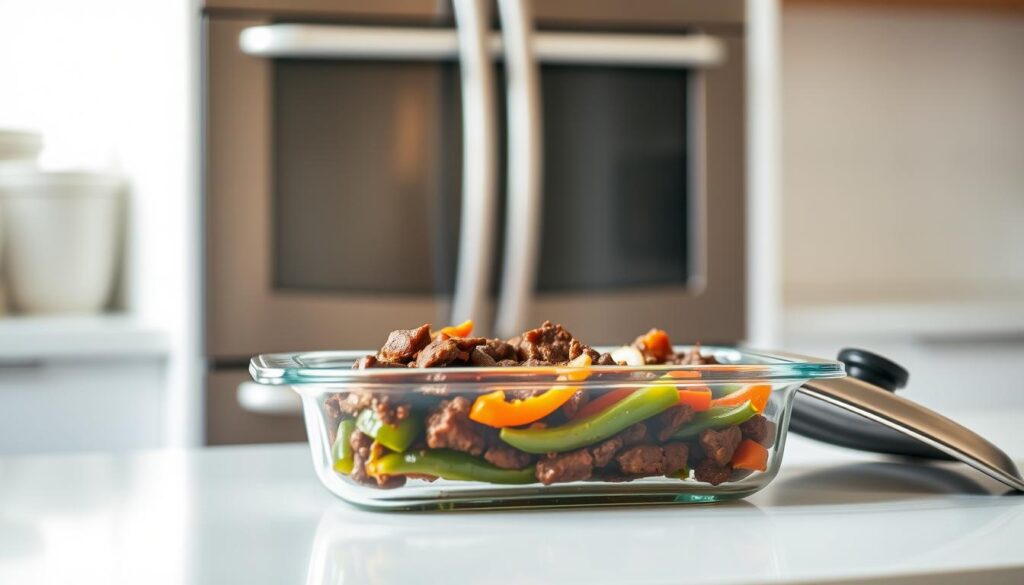 storing pepper steak