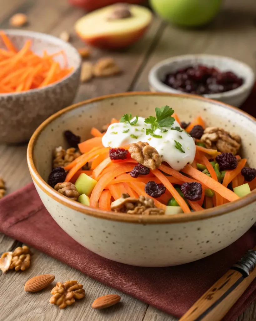 Carrot Apple Salad with Variations