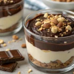 Chocolate Hazelnut Mascarpone Cups in dessert jar