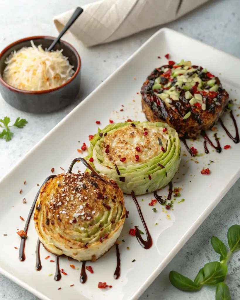 Garlic cabbage steak recipe variations