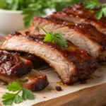 Juicy air fryer ribs recipe with crispy texture