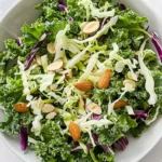 Kale Crunch Salad Chick-Fil-A Copycat in wooden bowl