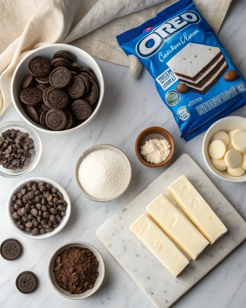 No Bake Oreo Cake Pops Ingredients