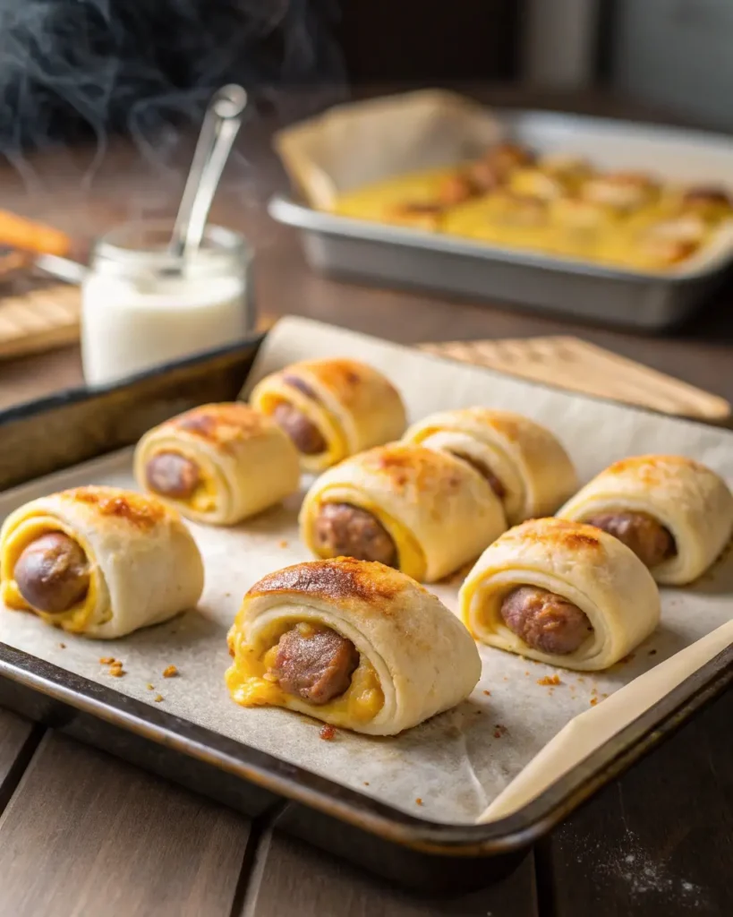 Sausage Egg and Cheese Breakfast Roll-Ups
