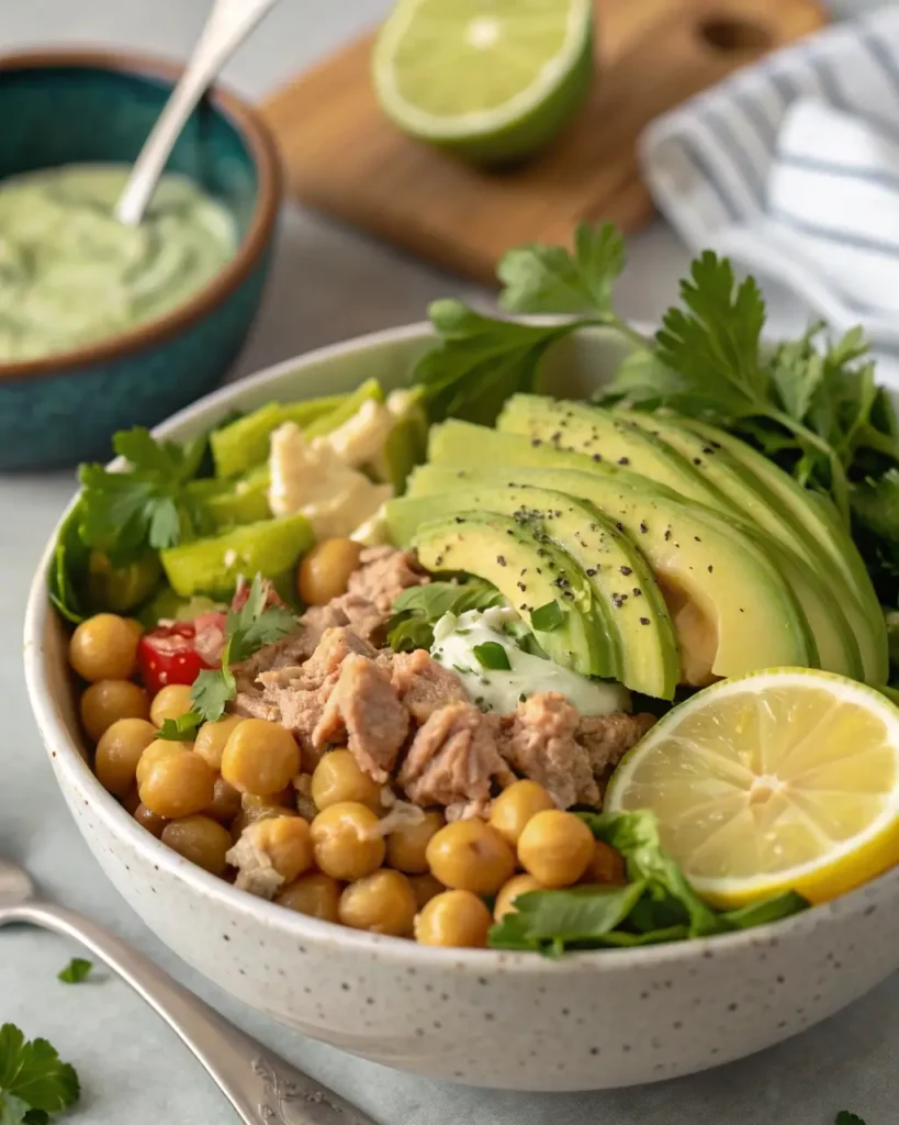 Tzatziki Chickpea Salad wrap sandwich