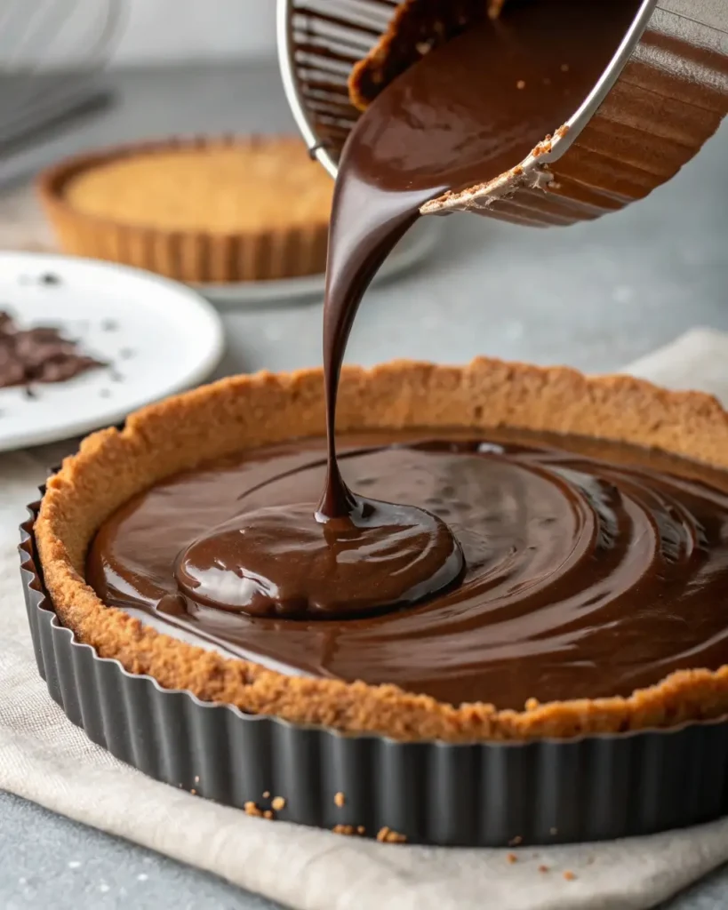 ganache layer for cappuccino fudge cheesecake