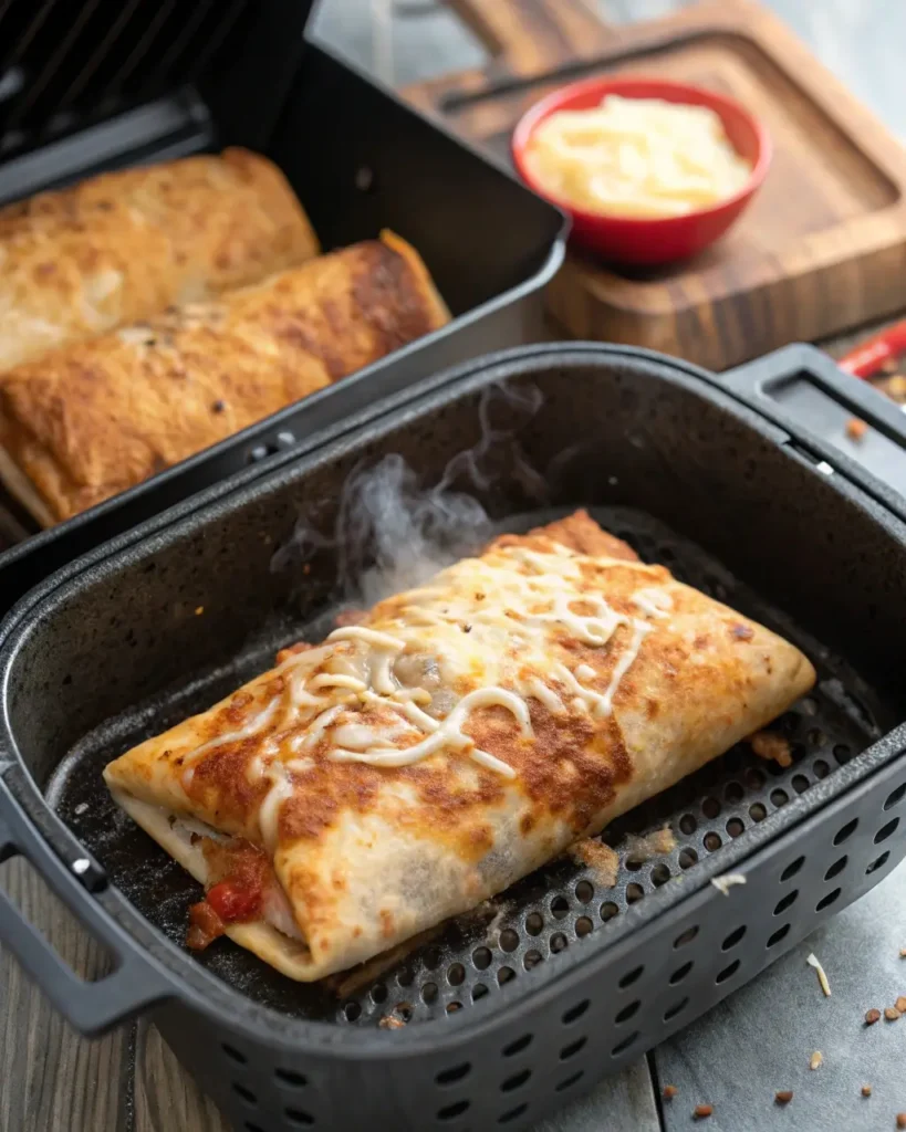 how to make chimichangas reheated in air fryer