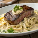 Creamy steak and pasta dishes with ribeye and Alfredo sauce