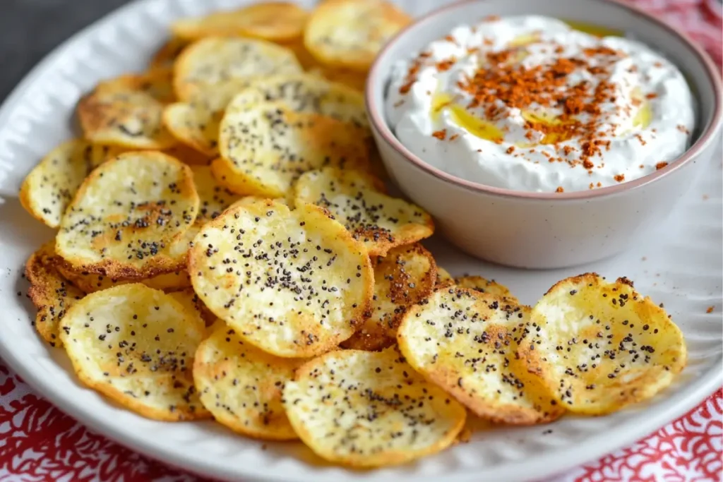 Crispy cottage cheese chips baked to golden perfection