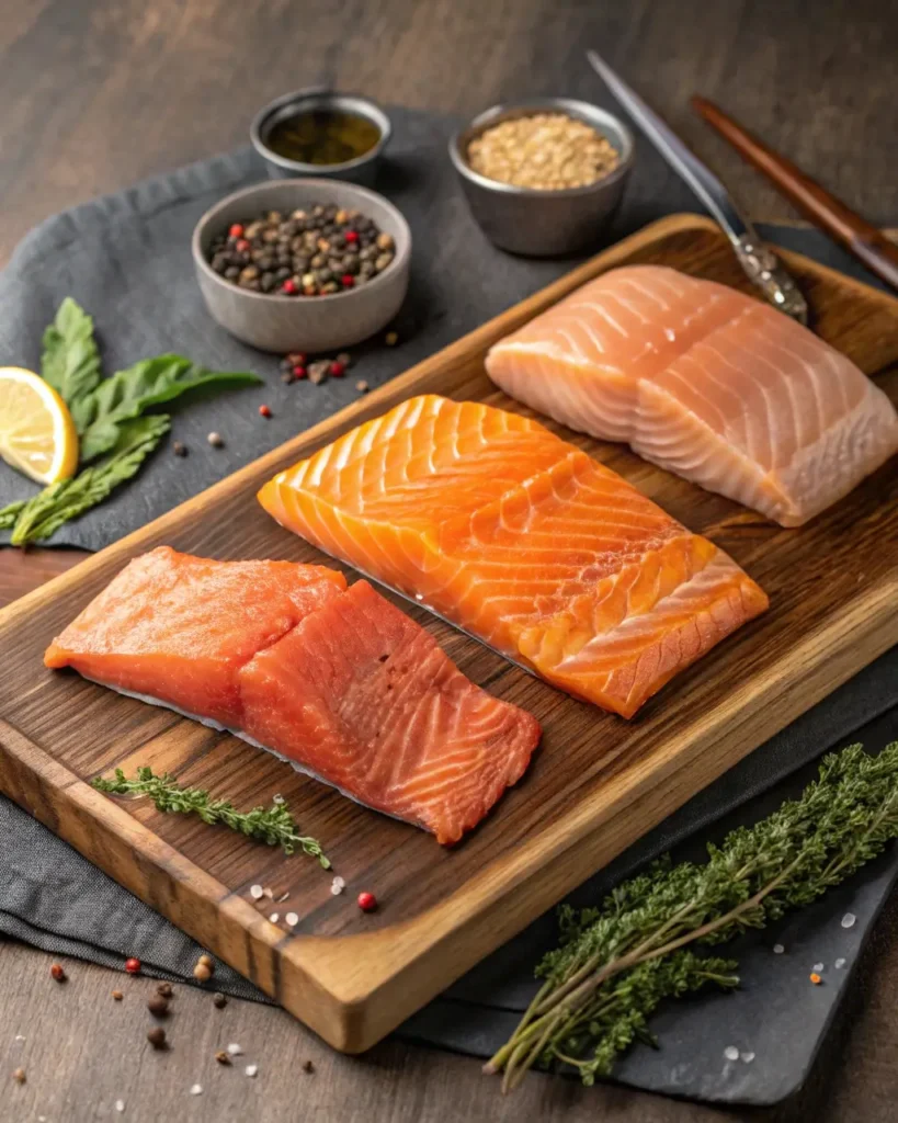 Types of salmon for rice dishes