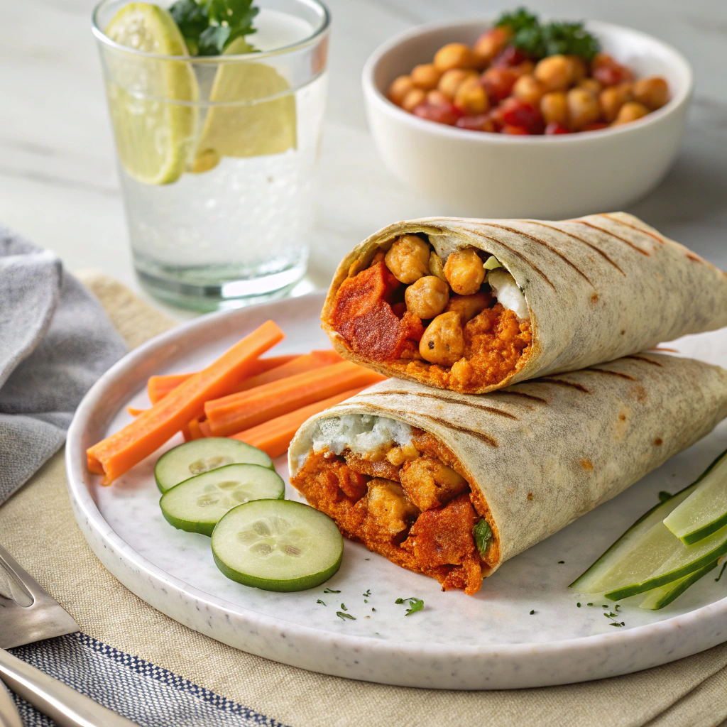 Buffalo Chickpea Wrap