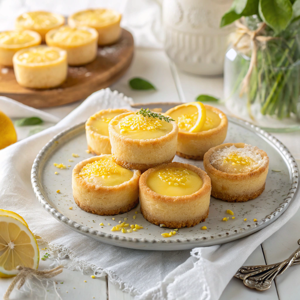 Mini Lemon Cheesecakes